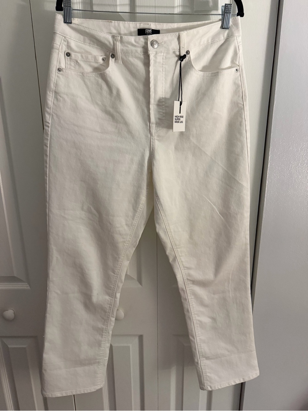 ✨NWT✨Frye White High Rise Super Wide Leg Denim Jeans - Size 10/30